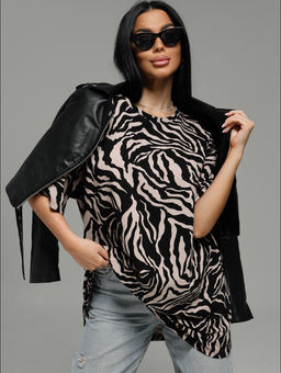 Шарм футболка женская (зебра)