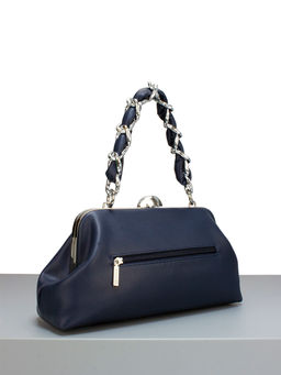 LACCOMA сумка Паола-22-Л815-серо-синий эко кожа хлопок  фото 3