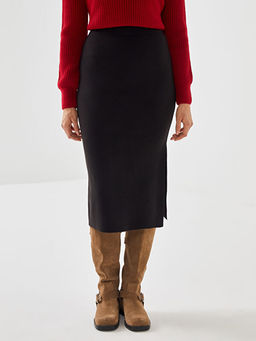 Beli Lastikli Kad?n Triko Etek