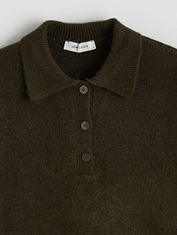 Polo Yaka Kad?n Triko Kazak