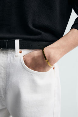 PULSERA R?GIDA ACERO INOXIDABLE / Oro