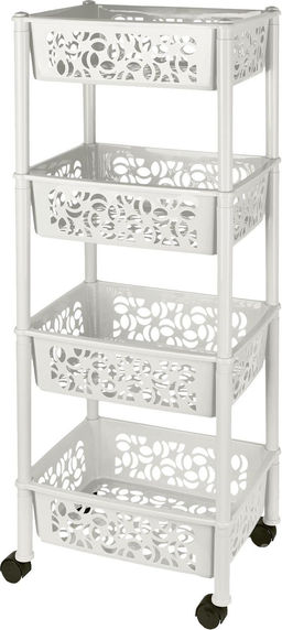 Этажерка 4-х секц. прямоуг. Keeplex коллекция Light цвет МИКС 2829