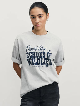 Футболка оверсайз с принтом / Zarina