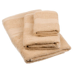 Полотенце махровое Гермес 35х60см, гладкокрашенное, 325г/м2, бежевый (Россия) - Домашняя Мода фото 3