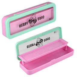 Пенал школьный Феникс+, арт.65335/ 50 КЛУБНИКА (без наполнения, 21,5x7x3 см, АБС-пластик, полистирол