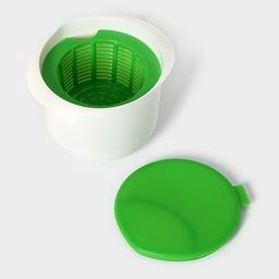 Форма для приготовления сыра и творога, 17.5×14.6×13.5 см, пластик, белая Форма для приготовления сыра и творога, 17.5×14.6×13.5 см, пластик, белая