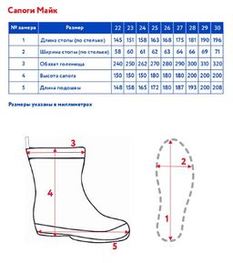 Резиновые сапоги д/мал. Майк - Oldos фото 3