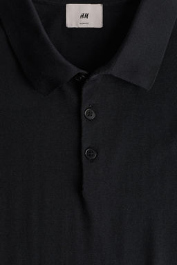 Polo en mezcla de seda Slim Fit - H&m фото 6