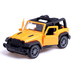 Машина металлическая «Джип», инерционная, 1:36, открываются двери, цвет оранжевый