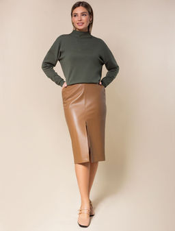 VILATTE / Свободный свитер тонкой вязки из хлопка фото 4