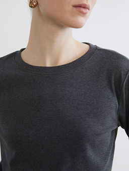 Bisiklet Yaka Kad?n Ti??rt