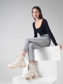 Ботинки 330.21074m.Бежевый/Шерсть