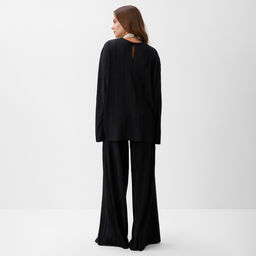 Костюм женский: блуза, брюки, MIST Classic collection, размер 44-46, чёрный