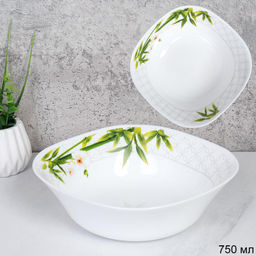 Салатник квадратный 750 мл 170 мм / FSW-75XN (6773) /уп 6/36/ Бамбук с орхидеей