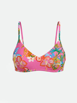 ??kar?labilir Pedli ?i?ekli Kad?n Bikini ?st?