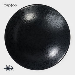 Салатник Magistro Ночной дождь, 1.6 л, d=24.5 см, фарфор, чёрный фото 2
