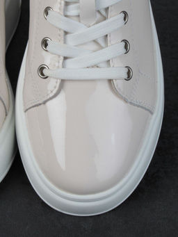 05-PDD215-1 BEIGE Кроссовки женские (натуральная кожа) - Фабричный китай фото 12