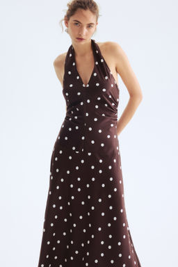 Draped halterneck dress - H&m фото 2