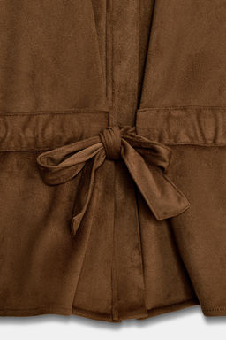 FAUX SUEDE SAFARI SHIRT - Zara фото 7