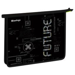 Папка для тетрадей А4, молния сверху Berlingo "FutureX" (BR-PP-A40523) пластик