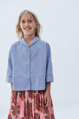 6-14 A?OS/ CAMISA CUADRO VICHY LIMITED EDITION / Azul - Zara фото 6