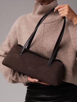 Замшевая сумка Raduy DBR 31127 темно-коричневый