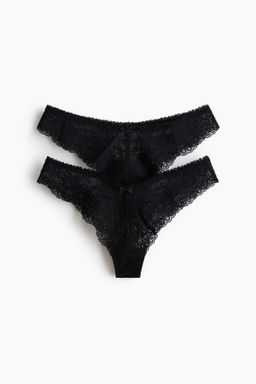 Pack de 2 bragas Brazilian de encaje - H&m фото 7