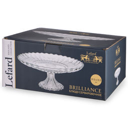 БЛЮДО СЕРВИРОВОЧНОЕ НА НОЖКЕ BRILLIANCE КРУГЛОЕ, 29,5*13,5 СМ