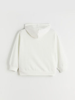 Kap??onlu Arabalar Bask?l? K?z ?ocuk Sweatshirt - Waikiki фото 3