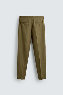 PANTAL?N TRAJE 100% LINO / Aceite - Zara фото 8