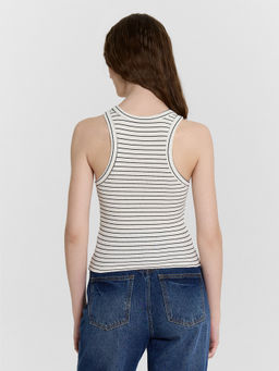 Топ женский Mark Formelle из хлопка с эластаном в полоску  фото 2