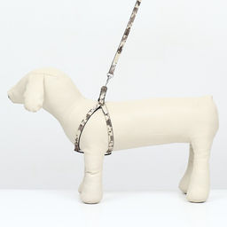 Комплект амуниции двухслойный, размер S, поводок 120 х 1 см, ОШ 24-38 см, ОГ 29-41 см, камуфляж 968 - Пижон фото 2