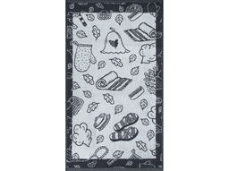 Полотенце махровое 6с103.412ж1 Атрибуты бани(антрацит) 50х90см