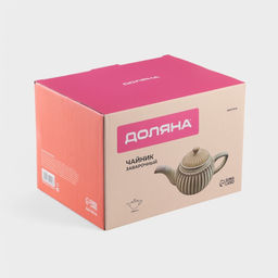 Заварочный чайник Доляна Винтаж, 1.1 л, керамика, бежевый  фото 6