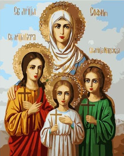 Картина по номерам на холсте и подрамнике 40х50 см