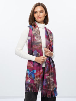 Палантин жен. виск+шерсть 72х180 LDR33-007-10 - Labbra фото 4