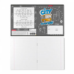 Цена за 10 шт. Тетрадь школьная ученическая ErichKrause City Transport, 18 листов, линейка (в плёнке по 10 шт.)_MIX-PACK  фото 8