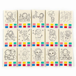 Водная раскраска Космос, с кисточкой и мольбертом, виды МИКС - Simaland фото 3