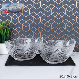 Цена за 1 шт. Ваза для сервировки 2 штуки / LGR-120 /уп 16/ - ГалеонТрейд фото 3