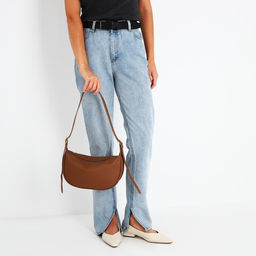 Сумка-багет на молнии, цвет коричневый - Simaland фото 8