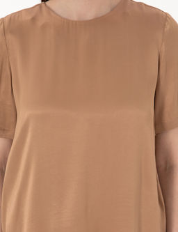 Kahverengi Comfort Fit Bluz