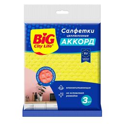 BIG CITY салфетки целлюлозные Аккорд (3шт)
