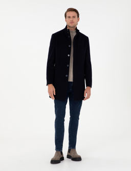 Lacivert Slim Fit Palto - Pierre cardin фото 4