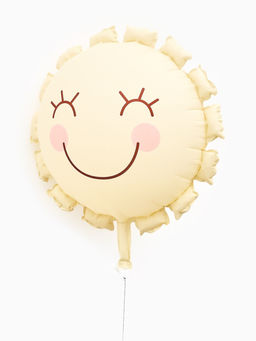 Цена за 2 шт. Воздушный шар фольгированный 22" "Солнышко" цвет кремовый