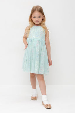 КР 5734-1/дымчатый нефрит,цветочный бал к547, платье