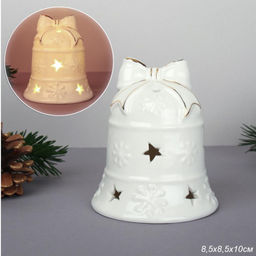 Фигурка Колокольчик с подсветкой 10 см / YZ23775 /уп 48/Новый год - Галеонтрейд фото 6
