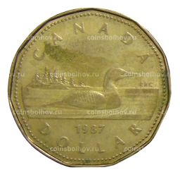 Монета 1 доллар 1987 года Канада