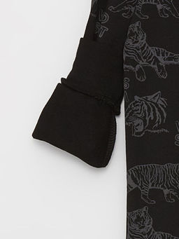 Bisiklet Yaka Bask?l? Uzun Kollu Erkek ?ocuk Pijama Tak?m? - Waikiki фото 3