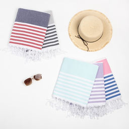 Пештемаль для пляжа, бани, сауны Фортуна 100х180 см, синий - Lovelife фото 5