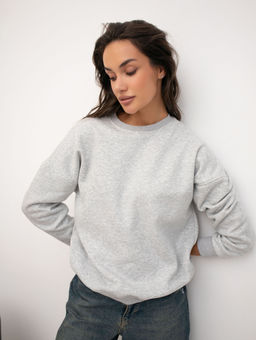 Свитшот женский Скай Серый меланж